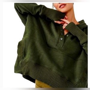 Free People Honey Dove Pullover, Size Large